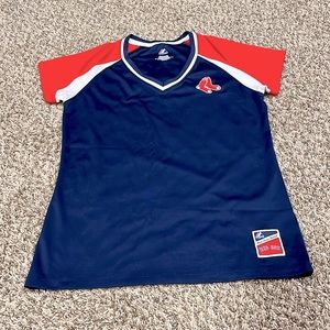 Majestic Women’s Boston Red Sox Navy and Red Jersey